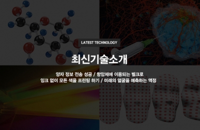 최신 기술 소개(고체 속에서의 양자 정보 전송 성공,   항암제에 이용되는 벨크로, 잉크 없이 모든 색을 프린팅 하기, 미래의 얼굴을 예측하는 액정)